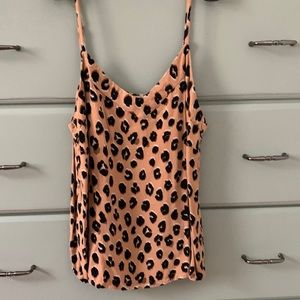A New Day cheetah tank top size small